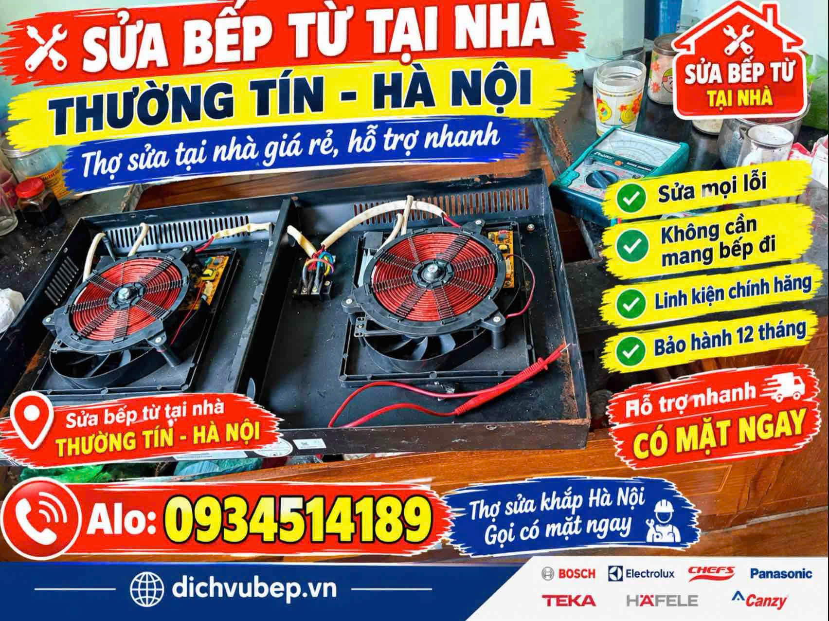 Sửa Bếp Từ Thường Tín Hà Nội Tại Nhà – Thợ Giỏi, Giá Hợp Lý