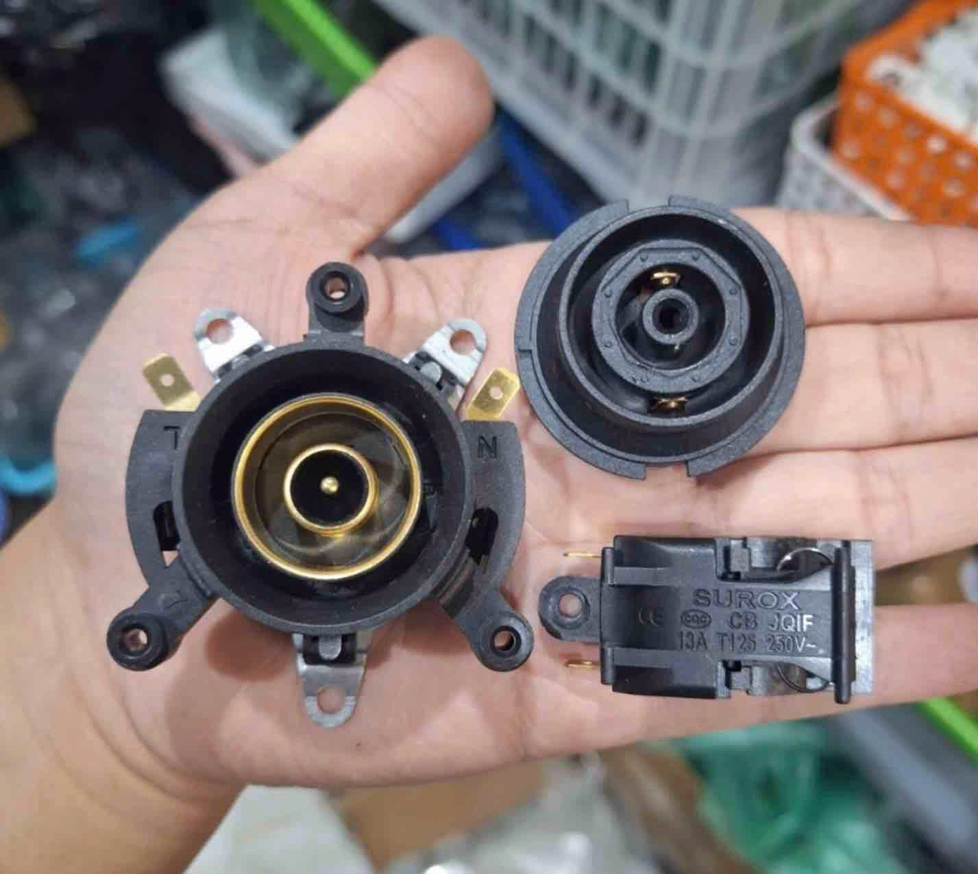 [Đen mã M3] - Bộ 3 món: chân ấm + chân đế + công tắc ấm siêu tốc