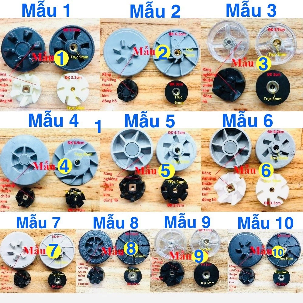 Nhông máy xay sinh tố - linh kiện máy xay - loại tốt