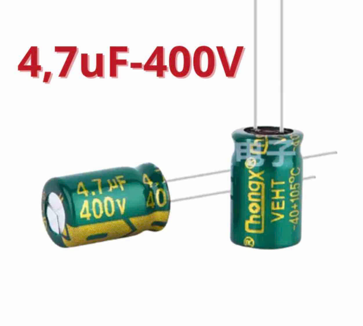 Tụ Lọc Nguồn 4.7µF 400V Cho Thợ Sửa Bếp Từ - Linh kiện bếp từ