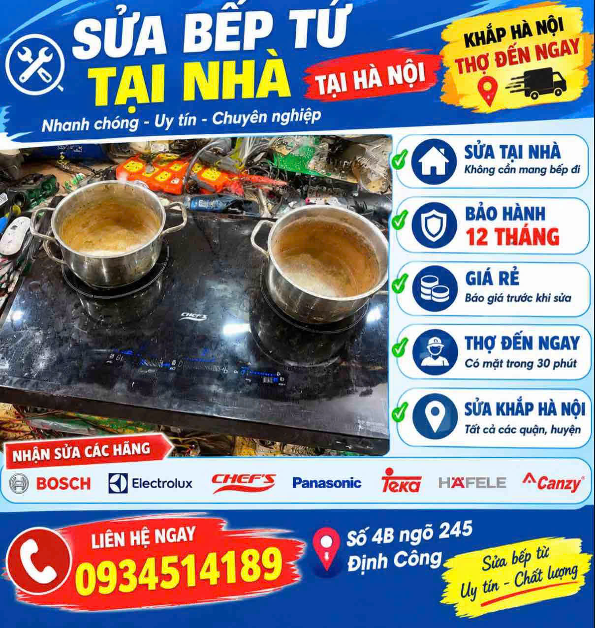 Sửa Bếp Từ Tại Tả Thanh Oai - Thợ Sửa Bếp Từ Tại Nhà