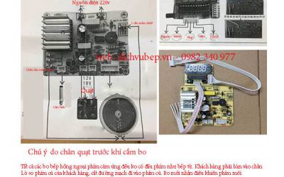 Hướng dẫn cách lắp bo bếp hồng ngoại cảm ứng đa năng