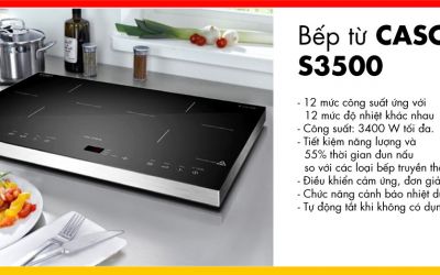 Ưu điểm bếp từ Caso 3500 bạn cần biết