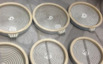 Bếp hồng ngoại sử dụng mâm nhiệt và dùng bóng halogen